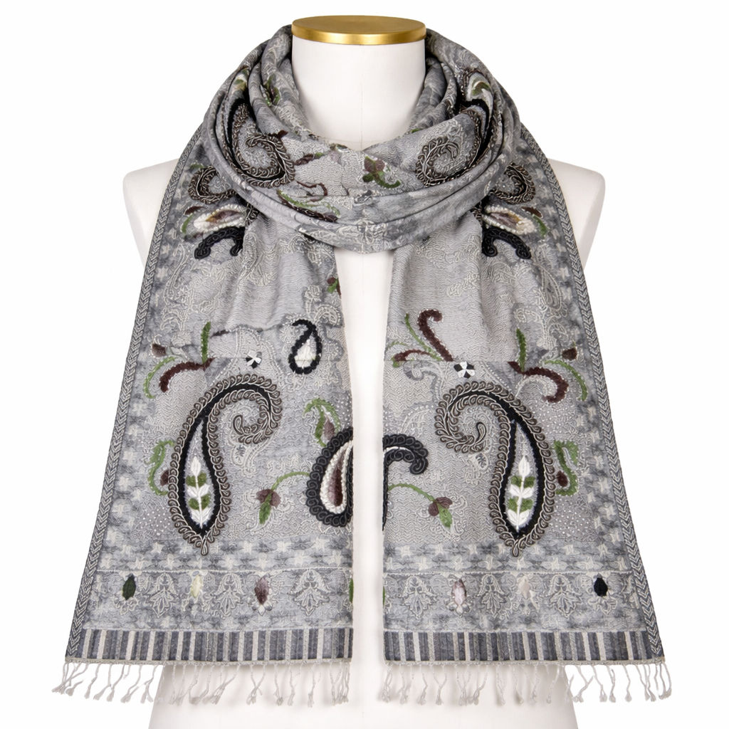 Neutral Grey Scarf
